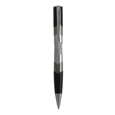 Logo trade promotional merchandise photo of: Ballpoint pen Mantle, black
