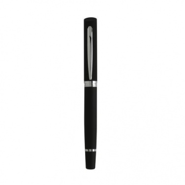 Logo trade promotional gift photo of: Rollerball pen Soft, black