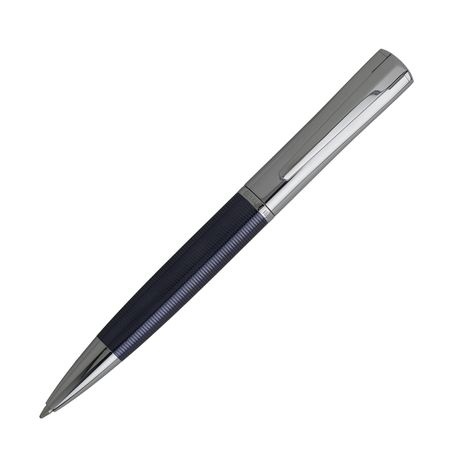 Logo trade promotional merchandise photo of: Ballpoint pen Conquest Blue