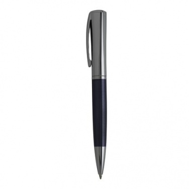 Logo trade advertising products image of: Ballpoint pen Conquest Blue