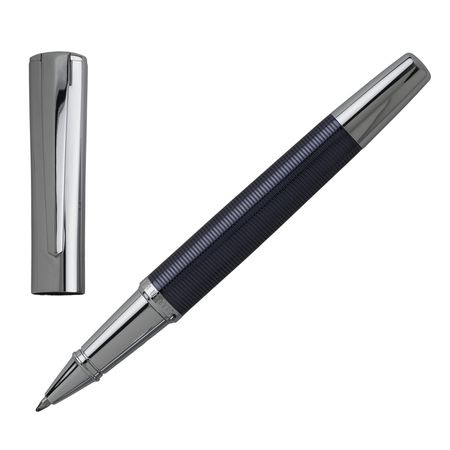 Logo trade promotional items picture of: Rollerball pen Conquest Blue