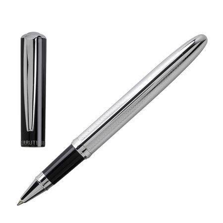 Logotrade corporate gift image of: Rollerball pen Lodge, black