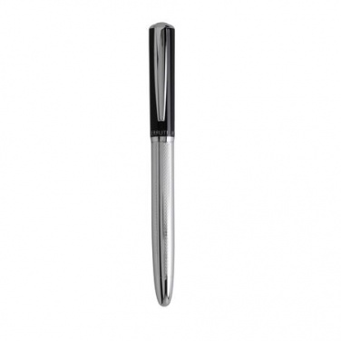 Logo trade promotional items image of: Rollerball pen Lodge, black