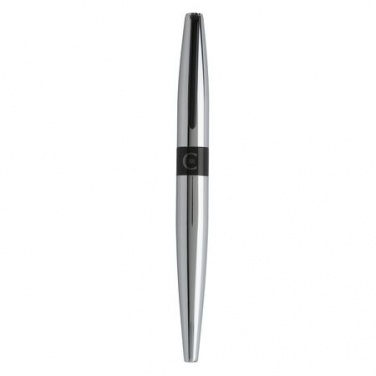 Logo trade promotional products image of: Rollerball pen Frank Chrome, grey