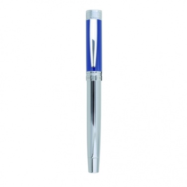 Logo trade promotional giveaways image of: Rollerball pen Zoom Azur, blue