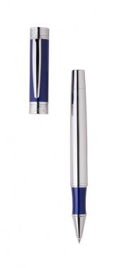 Logo trade promotional products picture of: Rollerball pen Zoom Azur, blue