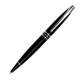 Logo trade business gifts image of: Ballpoint pen Silver Clip, black