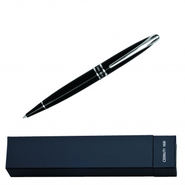 Logotrade promotional merchandise image of: Ballpoint pen Silver Clip, black