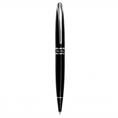 Logotrade business gift image of: Ballpoint pen Silver Clip, black