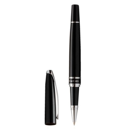 Logotrade promotional merchandise image of: Rollerball pen Silver Clip, black
