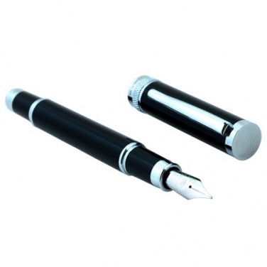 Logo trade promotional merchandise photo of: Fountain pen Focus, black