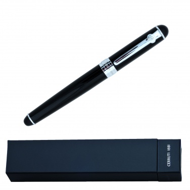 Logo trade promotional merchandise image of: Rollerball pen West, black