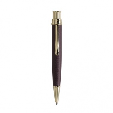 Logotrade promotional giveaways photo of: Ballpoint pen Evidence Leather Burgundy