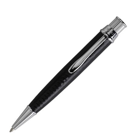 Logo trade corporate gifts picture of: Ballpoint pen Evidence Leather Black