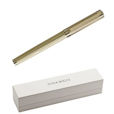 Logo trade promotional giveaway photo of: Rollerball pen Ciselé, gold