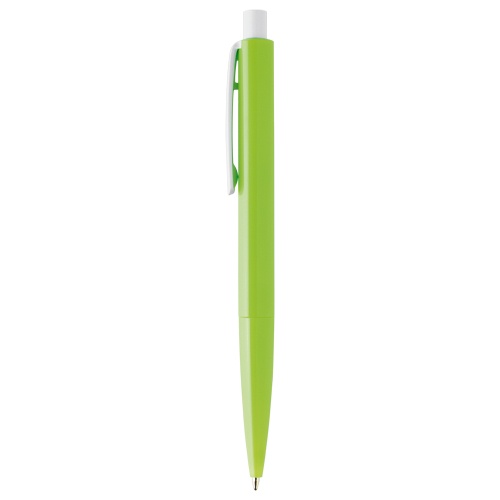 Logo trade promotional products image of: Plastic ball pen FARO, light green