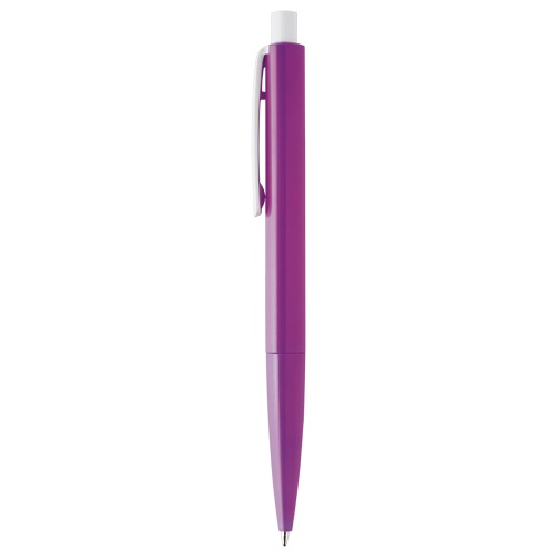 Logo trade promotional giveaways image of: Plastic ball pen FARO, purple