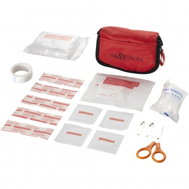 Logo trade corporate gifts image of: 20-piece first aid kit, red