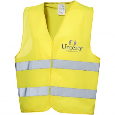 Logo trade promotional gifts picture of: Professional safety vest in pouch, yellow