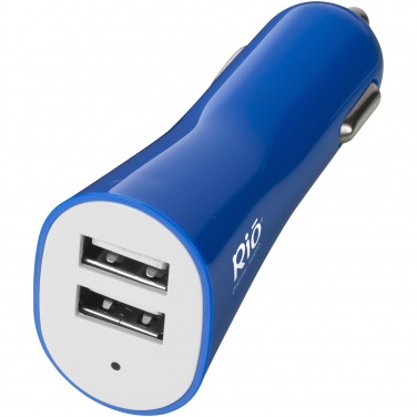 Logotrade corporate gifts photo of: Pole dual car adapter, blue
