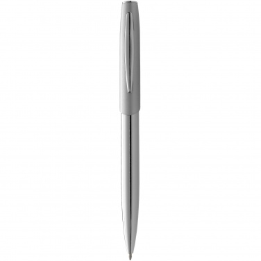 Logo trade promotional giveaway photo of: Geneva ballpoint pen, gray