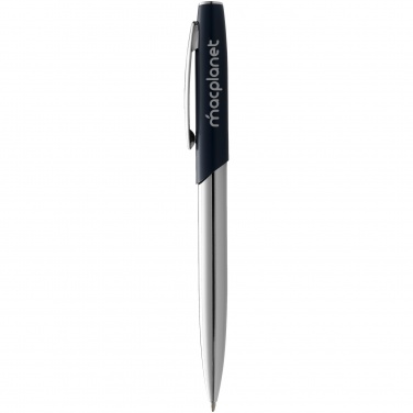 Logo trade promotional gifts image of: Geneva ballpoint pen, dark blue