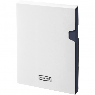Logo trade promotional merchandise image of: Classic pocket notebook, dark blue