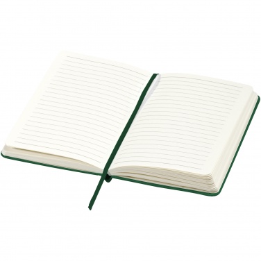 Logo trade promotional giveaways image of: Classic office notebook, green