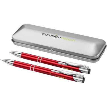 Logo trade advertising products picture of: Dublin pen set, red