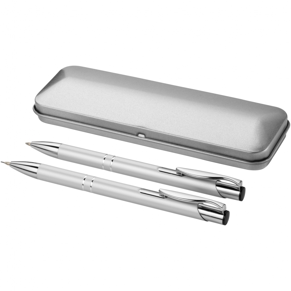 Logotrade promotional product picture of: Dublin pen set, gray