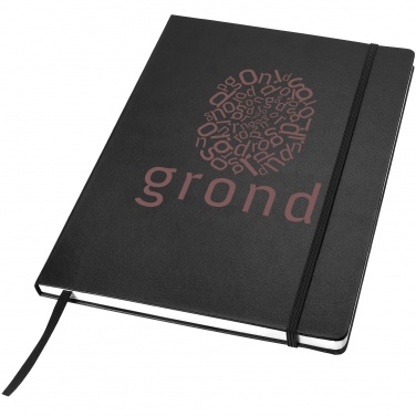Logotrade promotional giveaway image of: Executive A4 hard cover notebook, black