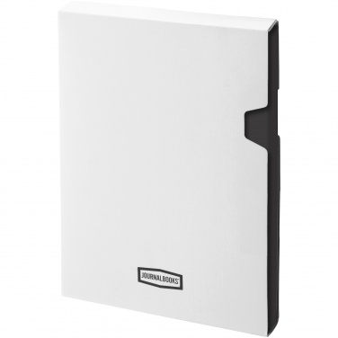 Logo trade promotional items picture of: Executive A4 hard cover notebook, black