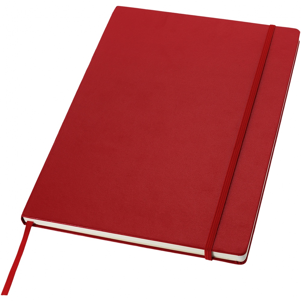 Logotrade business gift image of: Executive A4 hard cover notebook, red