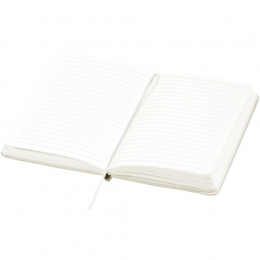 Logo trade business gifts image of: Executive A4 hard cover notebook, white