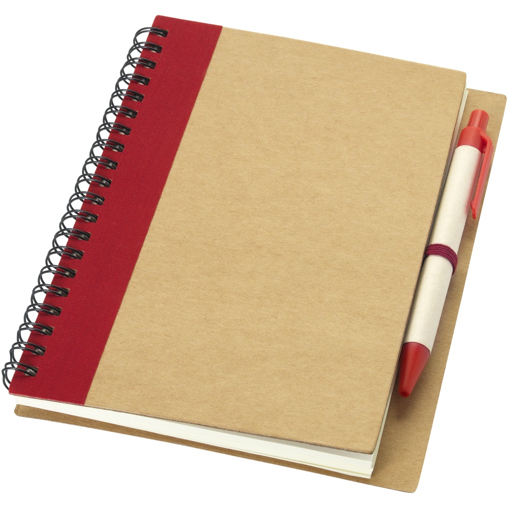 Logotrade advertising products photo of: Priestly notebook with pen, red