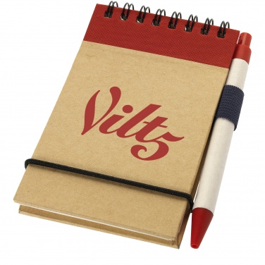 Logo trade promotional product photo of: Zuse jotter with pen, red
