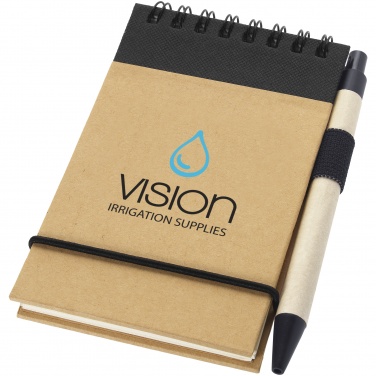 Logo trade promotional merchandise photo of: Zuse jotter with pen, black