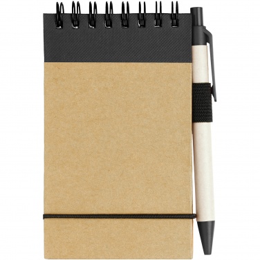 Logo trade corporate gifts picture of: Zuse jotter with pen, black