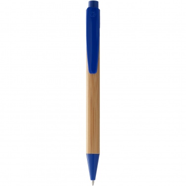 Logo trade promotional item photo of: Borneo ballpoint pen, blue