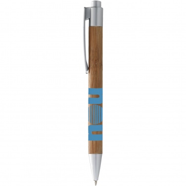 Logo trade advertising product photo of: Borneo ballpoint pen, silver