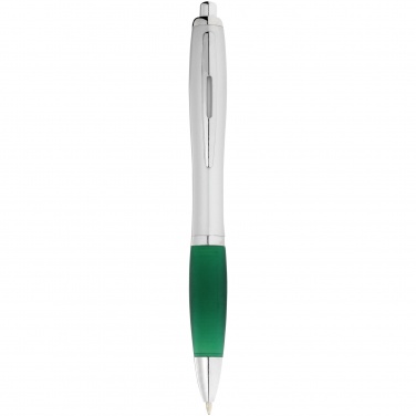Logo trade promotional giveaways image of: Nash ballpoint pen, green
