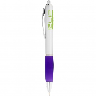 Logo trade promotional giveaways picture of: Nash ballpoint pen, purple