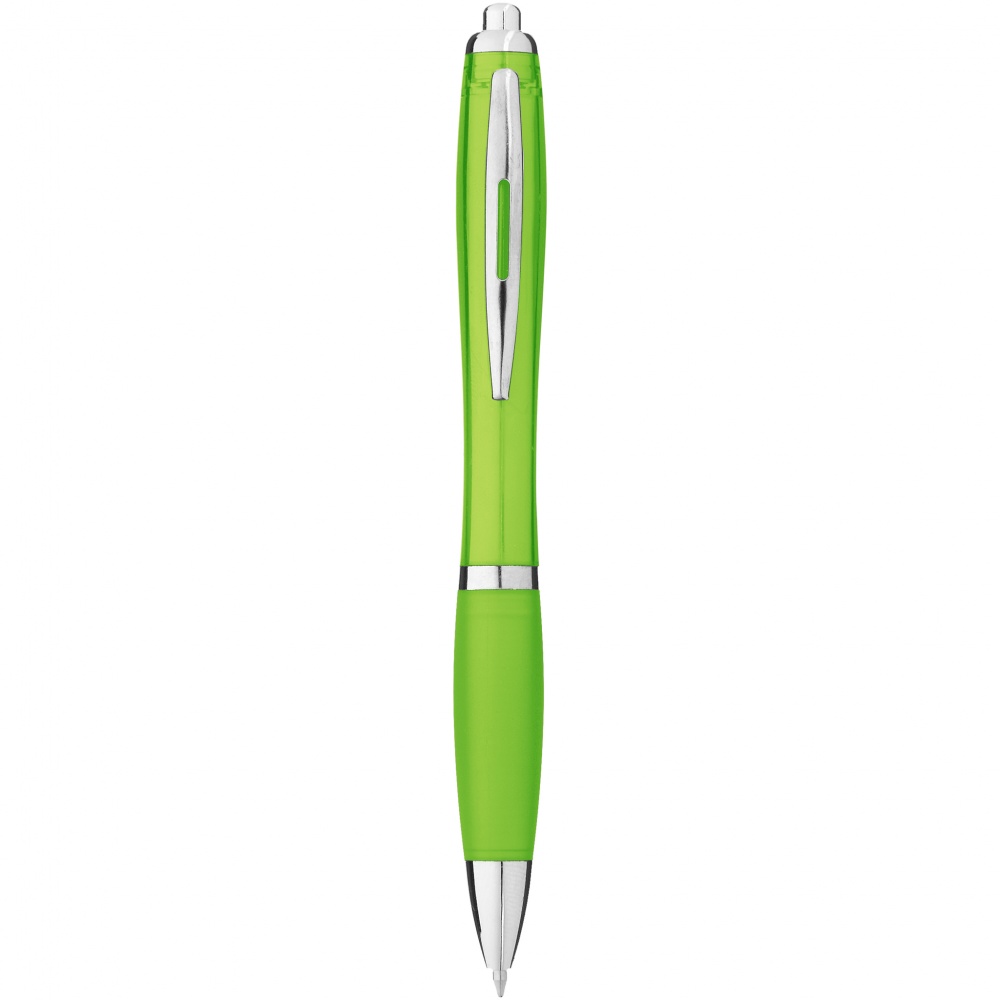 Logo trade promotional giveaways image of: Nash ballpoint pen, light green