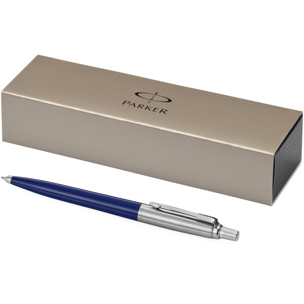 Logo trade promotional merchandise picture of: Parker Jotter ballpoint pen, dark blue