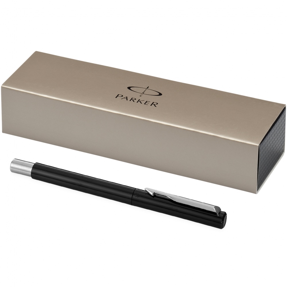 Logo trade promotional merchandise picture of: Parker Vector rollerball pen, black