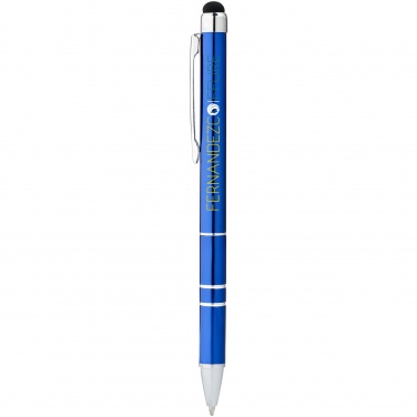 Logo trade promotional product photo of: Charleston stylus ballpoint pen, blue