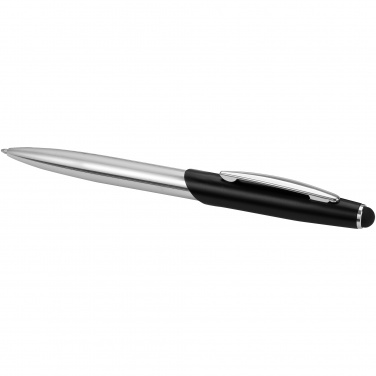 Logotrade promotional item image of: Geneva stylus ballpoint pen and rollerball pen gift, black