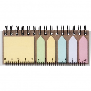Logo trade promotional gifts image of: Spiral sticky note book