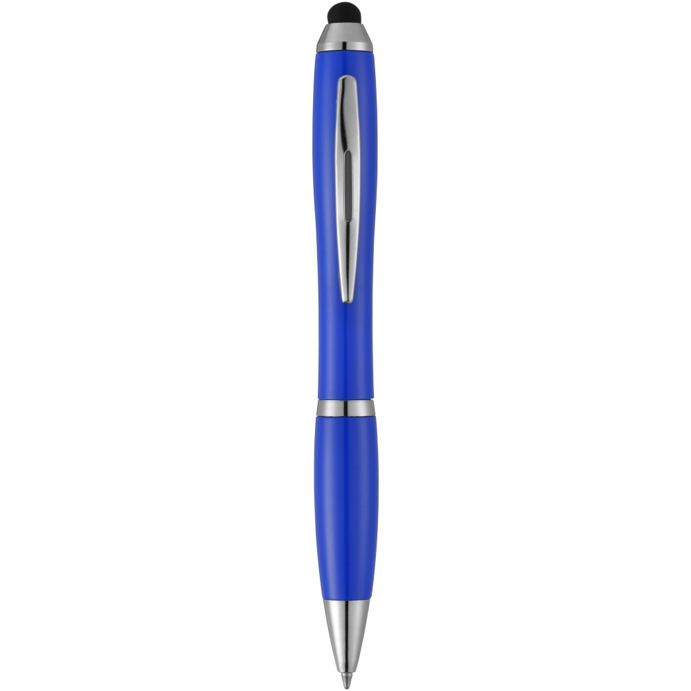 Logotrade corporate gift image of: Nash stylus ballpoint pen, blue