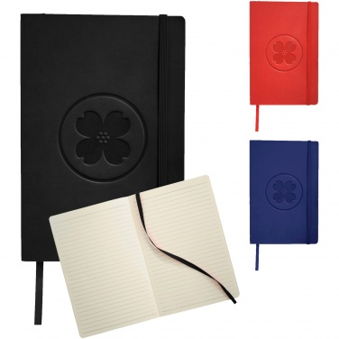 Logo trade promotional giveaways image of: Classic Soft Cover Notebook, dark blue